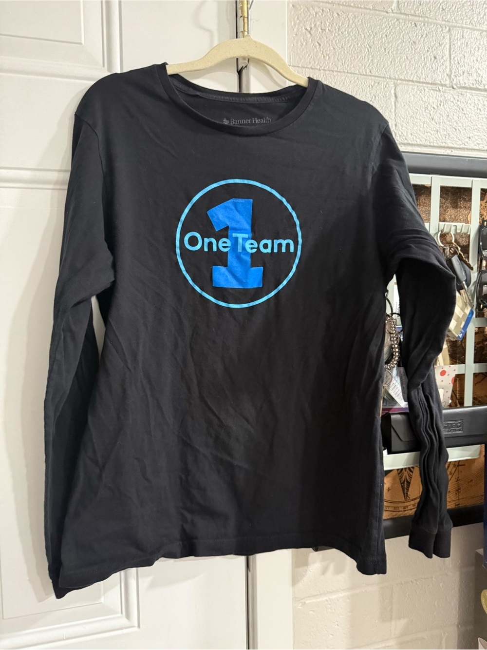 Banner Health - OneTeam Blue Logo Black Long Sleeve Tee